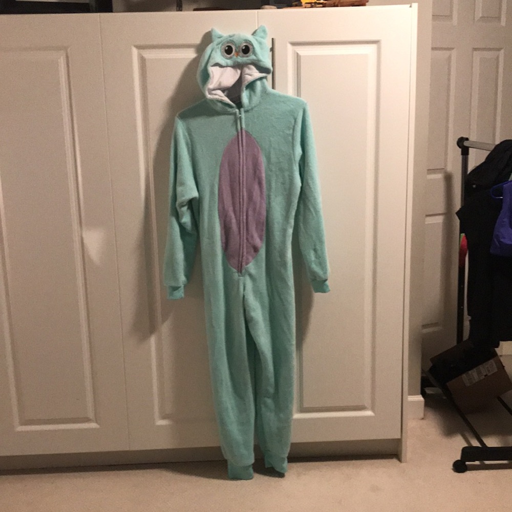 Pajamas onesie owl bird 14 kids juniors adult XS S
